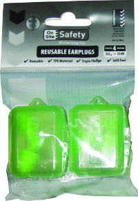 ON SITE SAFETY SCRAMBLER GREEN CORDED IN HARD CASE ( TWIN PACK)